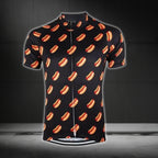 Hot Dog Short Sleeve Cycling Jersey For Men, Hot Dog Cycling Jerseys CG0459