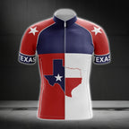 Texas Flag Cycling Jersey Short Sleeve For Mens, Texas State Cycling Jerseys CG0152