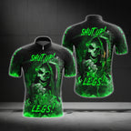 Custom Skull Shut Up Legs Cycling Short Sleeve Men Jersey, Custom Skull Cycling Jerseys CG0490
