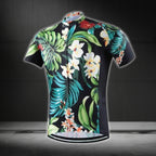 Hawaiian Tropical Short Sleeve Men's Cycling Jersey, Tropical Cycling Jerseys CG0655