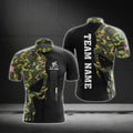 Custom Green Camo Skull Short Sleeve Cycling Jerey For Men, Custom Skull Cycling Jerseys CG0493