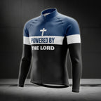 Powered By The Lord Long Sleeve Cycling Jersey For Mens, Christian Cycling Jerseys CZ0031