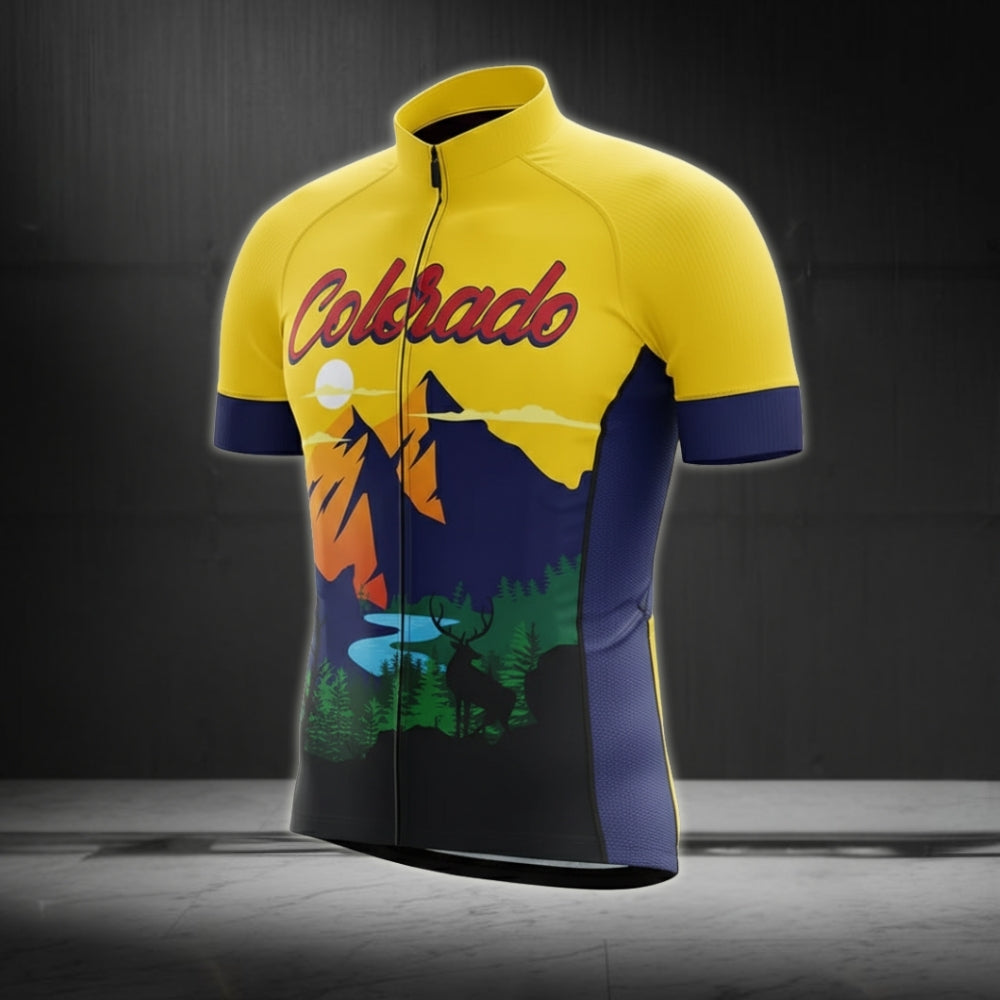 Men's Colorado Cycling Short Sleeve Jersey, Colorado Cycling Jerseys For Mens CZ0099