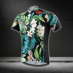 Hawaiian Tropical Short Sleeve Men's Cycling Jersey, Tropical Cycling Jerseys CG0655