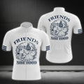 Animals Friends Not Food Short Sleeve Cycling Jersey For Men, Vegan Cycling Jerseys CG0270