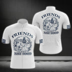Animals Friends Not Food Short Sleeve Cycling Jersey For Men, Vegan Cycling Jerseys CG0270