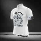 Animals Friends Not Food Short Sleeve Cycling Jersey For Men, Vegan Cycling Jerseys CG0270