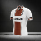 Custom Red And White Cycling Team Short Sleeve Jersey Mens, Custom Cycling Jerseys For Team CG0494