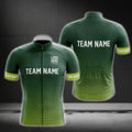 Custom Team And Logo Green Cycling Short Sleeve Jersey For Mens, Custom Men's Cycling Jerseys CG0092