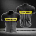 Custom Team Black Mens Cycling Short Sleeve Jersey, Custom Cycling Jerseys CG0496