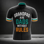 Grandpas Are Dads Without Rules Short Sleeve Men's Cycling Jersey, Cycling Jerseys For Grandpa Father Day CG0271