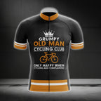 Grumpy Old Man Cycling Club Only Happy When Cycling And Complaining Short Sleeve Cycling Jersey For Men, Funny Old Man Cycling Jerseys CG0657