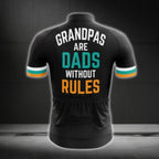 Grandpas Are Dads Without Rules Short Sleeve Men's Cycling Jersey, Cycling Jerseys For Grandpa Father Day CG0271