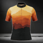Men's Sunset Short Sleeve Cycling Jersey, Cycling Jerseys For Mens CZ0090