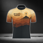 Don't Follow Me Follow Jesus Sunset Cycling Jersey Short Sleeve For Men, Christian Faith Cycling Jersey CG0883