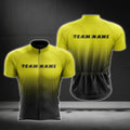 Custom Team Black And Yellow Short Sleeve Jersey For Men, Custom Cycling Team Jersey CG0497