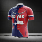 Texas Flag Cycling Jersey Short Sleeve For Mens, Texas State Cycling Jerseys CG0117