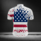 White American Flag Cycling Short Sleeve Jersey For Men, Patriotic Cycling Jersey CG0871