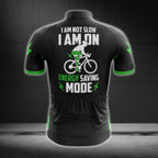 I Am Not Slow I Am On Energy Saving Mode Short Sleeve Cycling Jersey For Mens, Men's Funny Cycling Jerseys CG0272