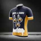 Beers And Gears Cycling Short Sleeve Jersey For Men, Beer Cycling Jerseys CG0658