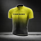 Custom Team Black And Yellow Short Sleeve Jersey For Men, Custom Cycling Team Jersey CG0497