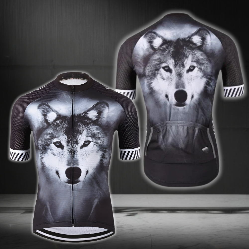 Men's Wolf Cycling Short Sleeve Jersey, Wolf Cycling Jerseys CZ0096