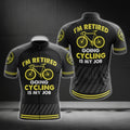 I'm Retired Going Cycling Is My Job Short Sleeve Cycling Men Jersey, Funny Cycling Jersey For Retirement CG0659