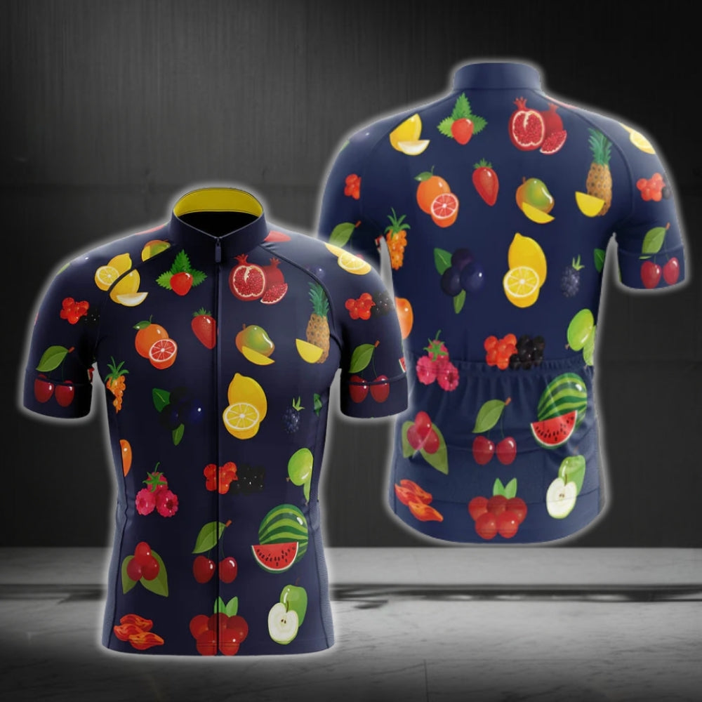 Fruits Cycling Jersey Short Sleeve For Mens, Fruit Lovers Cycling Jerseys CG0273