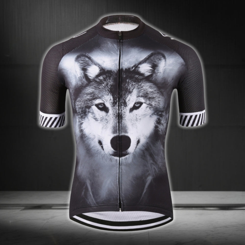 Men's Wolf Cycling Short Sleeve Jersey, Wolf Cycling Jerseys CZ0096