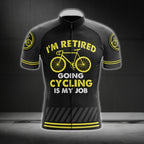 I'm Retired Going Cycling Is My Job Short Sleeve Cycling Men Jersey, Funny Cycling Jersey For Retirement CG0659