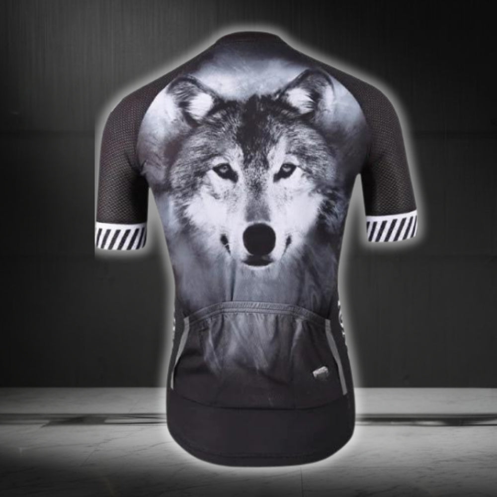 Men's Wolf Cycling Short Sleeve Jersey, Wolf Cycling Jerseys CZ0096