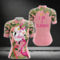 I Am A Flamingo Women Tropical Cycling Short Sleeve Jersey, Flamingo Cycling Jerseys For Women CG0093