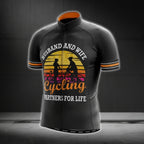 Husband And Wife Cycling Partners For Life Men's Short Sleeve Cycling Jersey, Cycling Jerseys For Couple Husband Wife CG0119