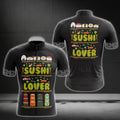 Sushi Lover Cycling Short Sleeve Men's Jersey, Sushi Cycling Jerseys CG0274
