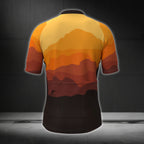 Men's Sunset Short Sleeve Cycling Jersey, Cycling Jerseys For Mens CZ0090