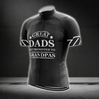 Great Dads Get Promoted To Grandpa Short Sleeve Cycling Jersey For Men, New Grandpa Cycling Jerseys CG0235