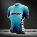 Custom Team Blue Cycling Short Sleeve Women's Cycling Jersey, Custom Cycling Jerseys Womens CG0083