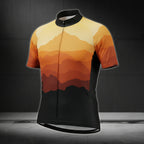 Men's Sunset Short Sleeve Cycling Jersey, Cycling Jerseys For Mens CZ0090