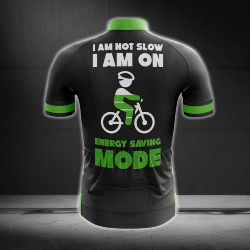 I Am Not Slow I Am On Energy Saving Mode Men's Cycling Short Sleeve Jersey, Funny Cycling Jerseys CG0660