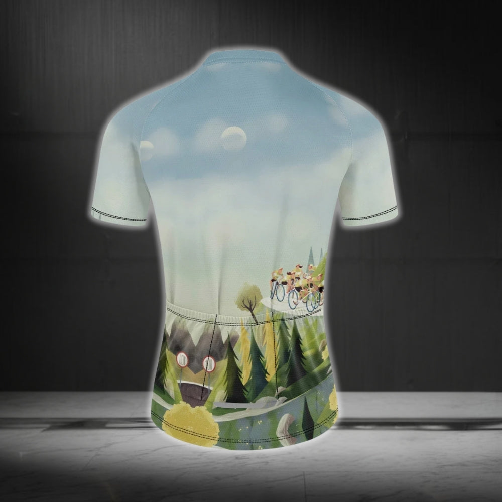Men's Road Cycling Short Sleeve Jersey, Cycling Jerseys For Mens CZ0095