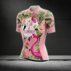 I Am A Flamingo Women Tropical Cycling Short Sleeve Jersey, Flamingo Cycling Jerseys For Women CG0093