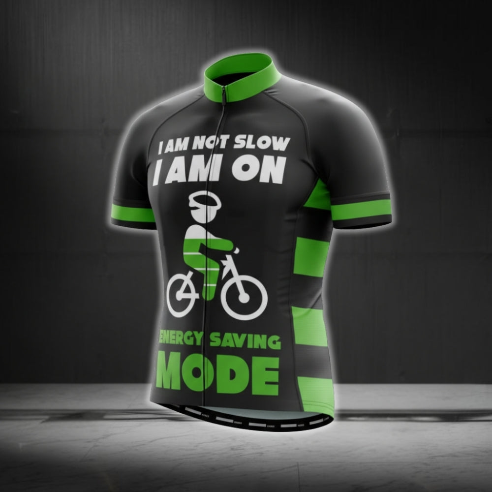 I Am Not Slow I Am On Energy Saving Mode Men's Cycling Short Sleeve Jersey, Funny Cycling Jerseys CG0660