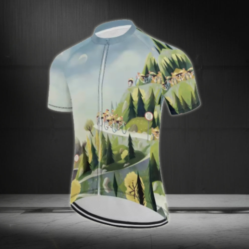 Men's Road Cycling Short Sleeve Jersey, Cycling Jerseys For Mens CZ0095
