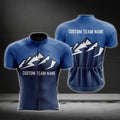 Custom Navy Blue Cycling Team Short Sleeve Jersey, Custom Team Cycling Jerseys CG0500