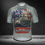 Veteran US Army Cycling Short Sleeve Jersey For Mens, Men's Veteran Cycling Jerseys CZ0052