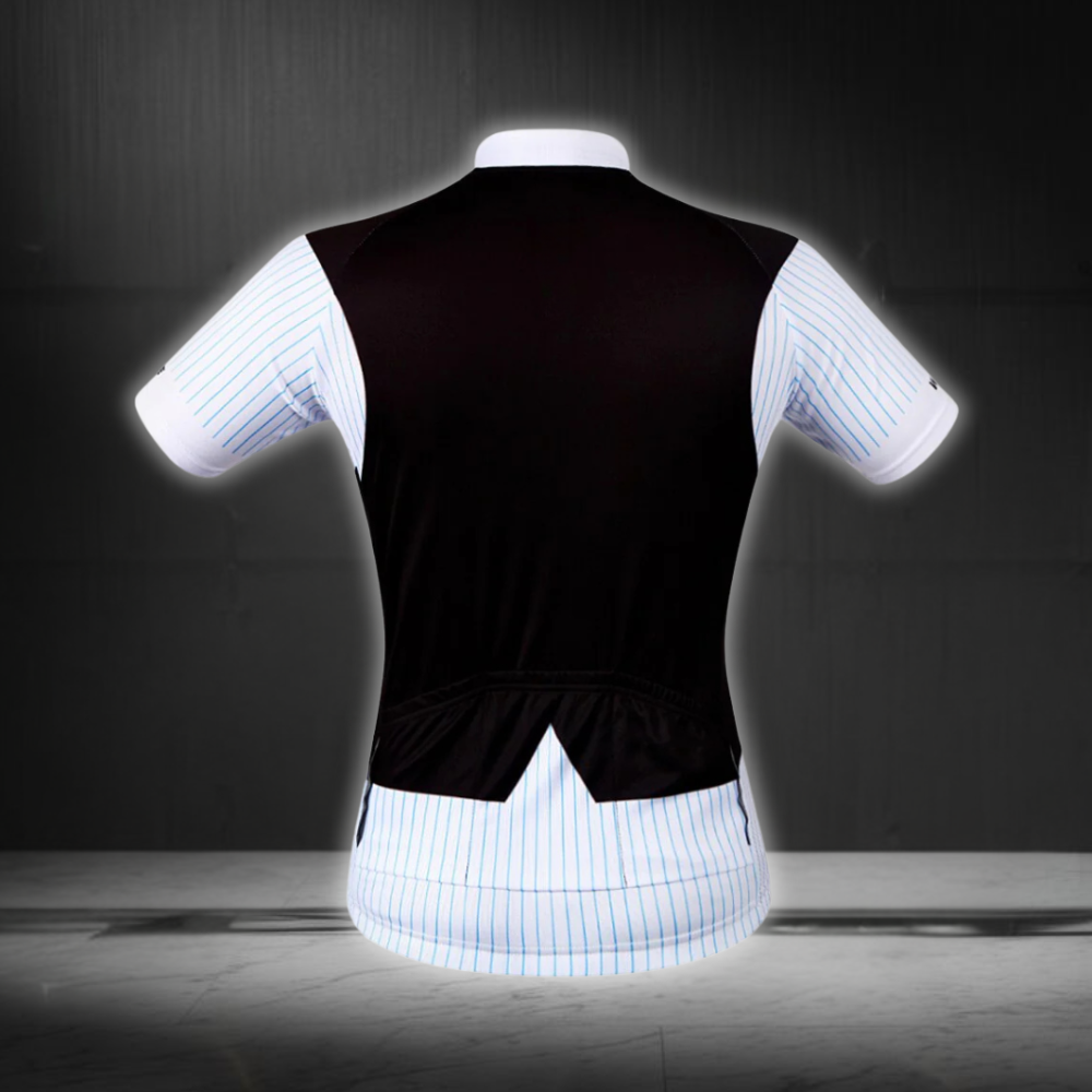 Tuxedo Black And White Cycling Short Sleeve Jersey For Men, Tuxedo Cycling Jersey CG0876
