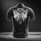 Skeleton Black Cycling Short Sleeve Jersey For Men, Skull Cycling Jerseys CG0661