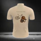 Cycling And Coffee Men's Short Sleeve Cycling Jersey, Coffee Cycling Jersey For Mens CG0001