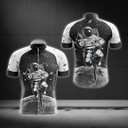 Outer Space Cycling Short Sleeve Jersey For Men, Space Lover Cycling Jersey CG0877