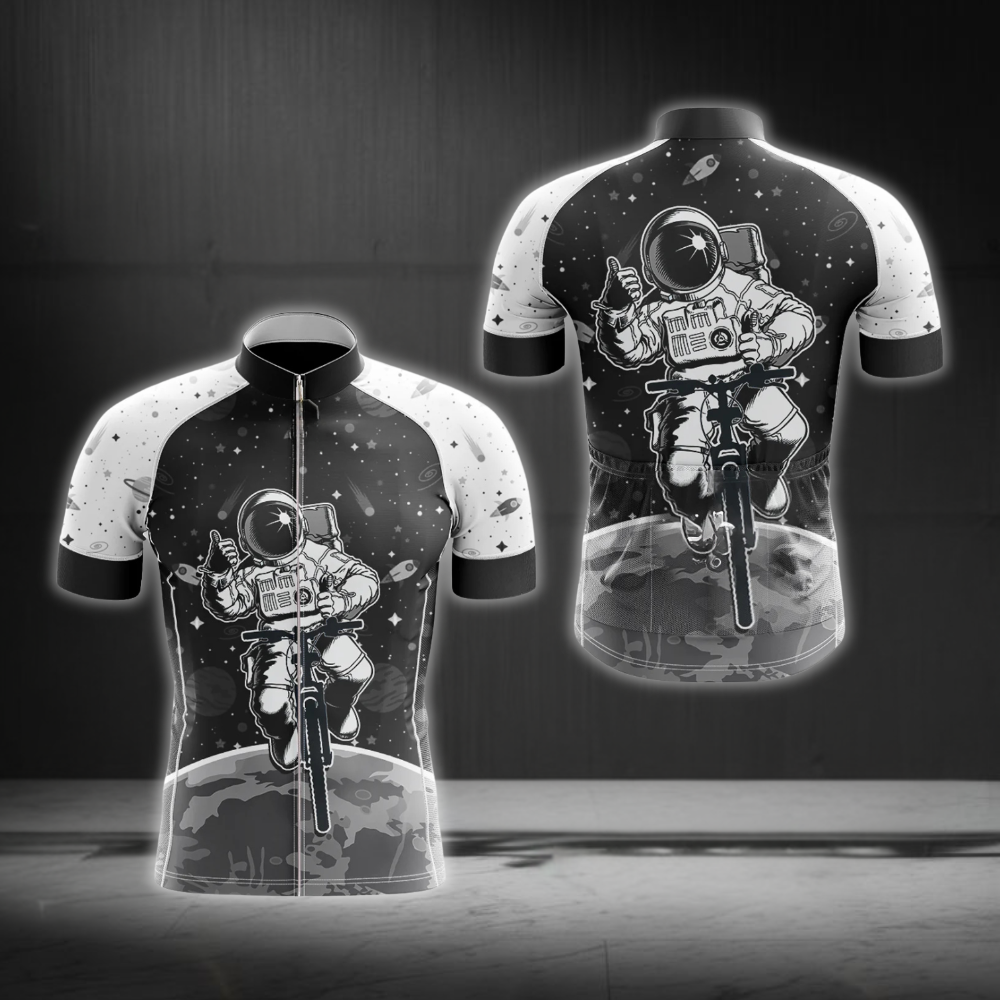 Outer Space Cycling Short Sleeve Jersey For Men, Space Lover Cycling Jersey CG0877